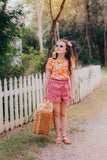 Mauve Pink Linen Shorts
