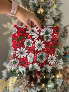 Holly Christmas Floral Bike Shorts