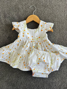 READY MADE Size 1 Tie Back Tunic & Nappy Cover