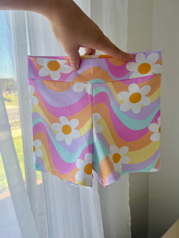 Rainbow Pop Bike Shorts
