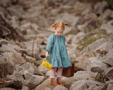 Emerald Linen Dress