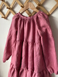 Dusty Mauve Pink Linen Dress