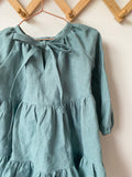 Emerald Linen Dress