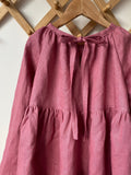 Dusty Mauve Pink Linen Dress